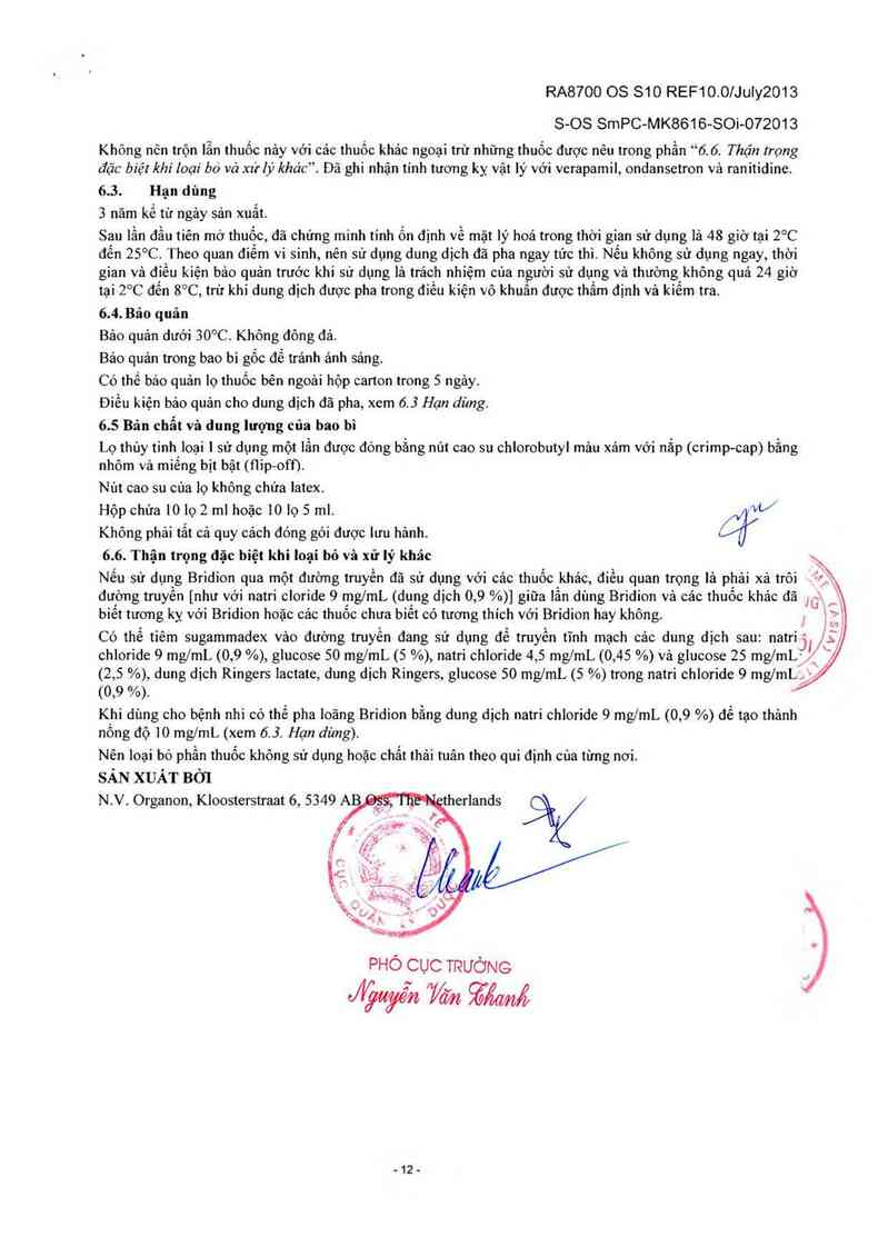 thông tin, cách dùng, giá thuốc Bridion - ảnh 14