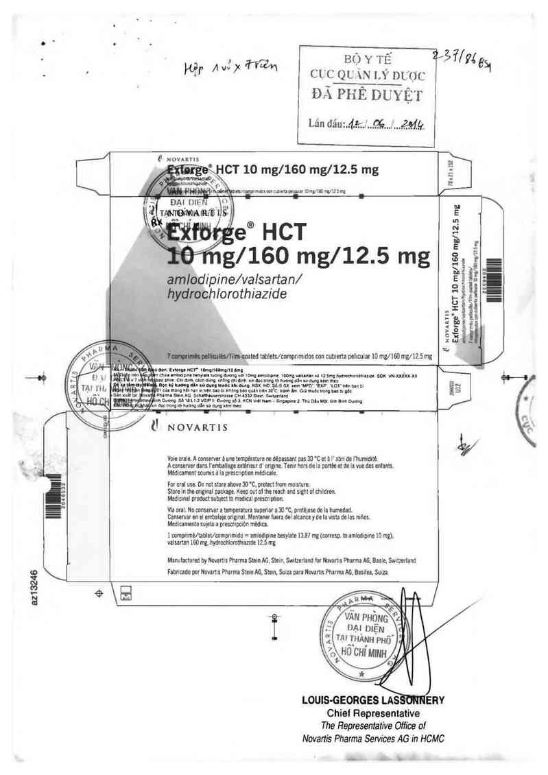 thông tin, cách dùng, giá thuốc Exforge HCT 10mg/160mg/12.5mg - ảnh 0