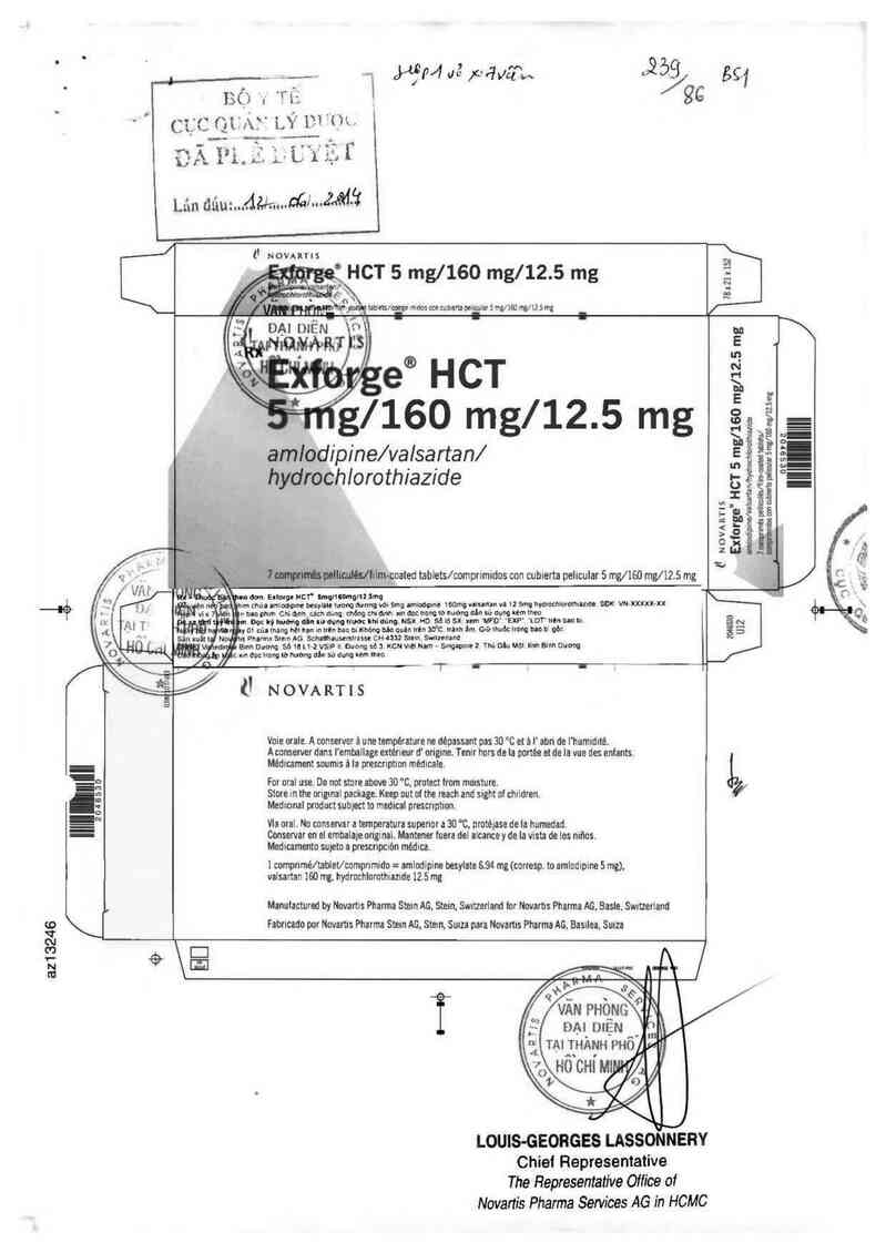 thông tin, cách dùng, giá thuốc Exforge HCT 5mg/160mg/12.5mg - ảnh 0