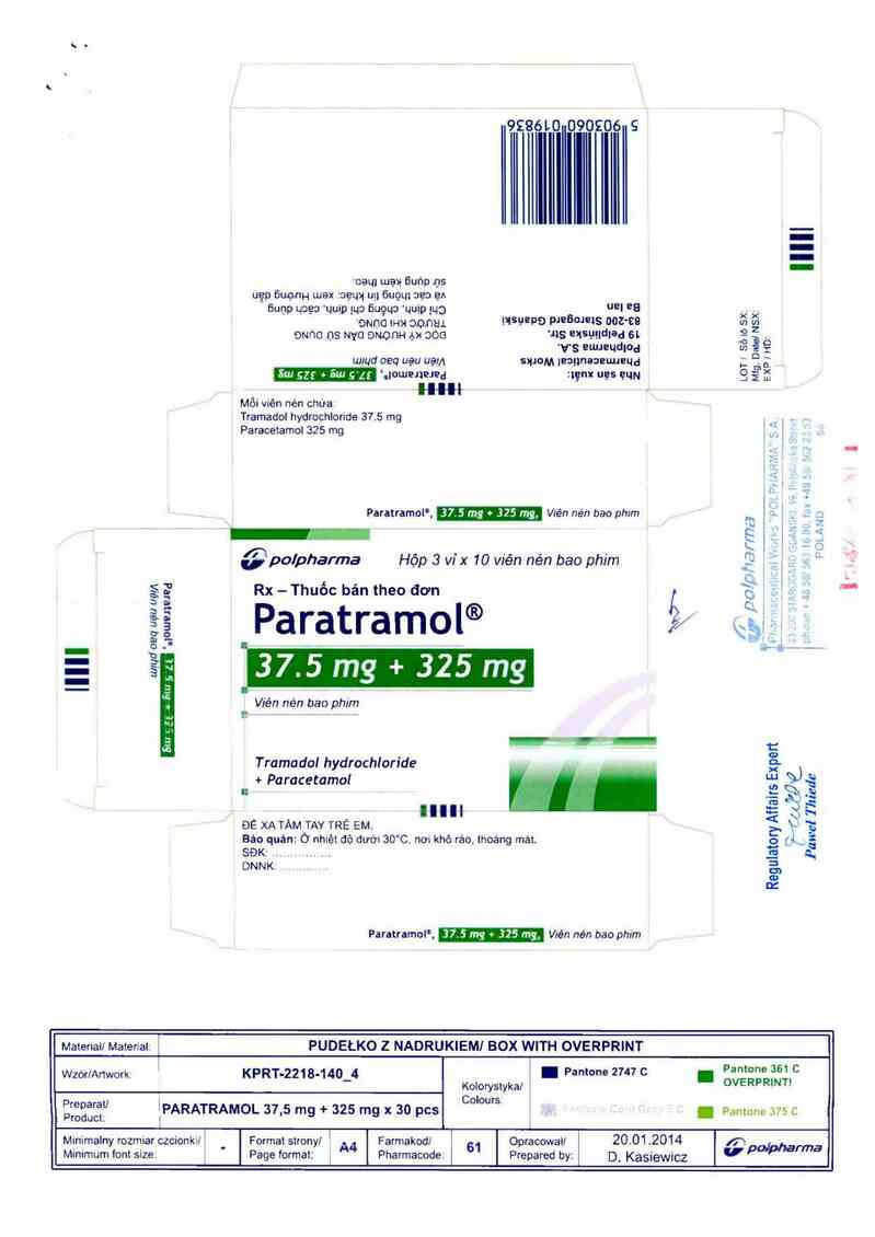 thông tin, cách dùng, giá thuốc Paratramol - ảnh 2