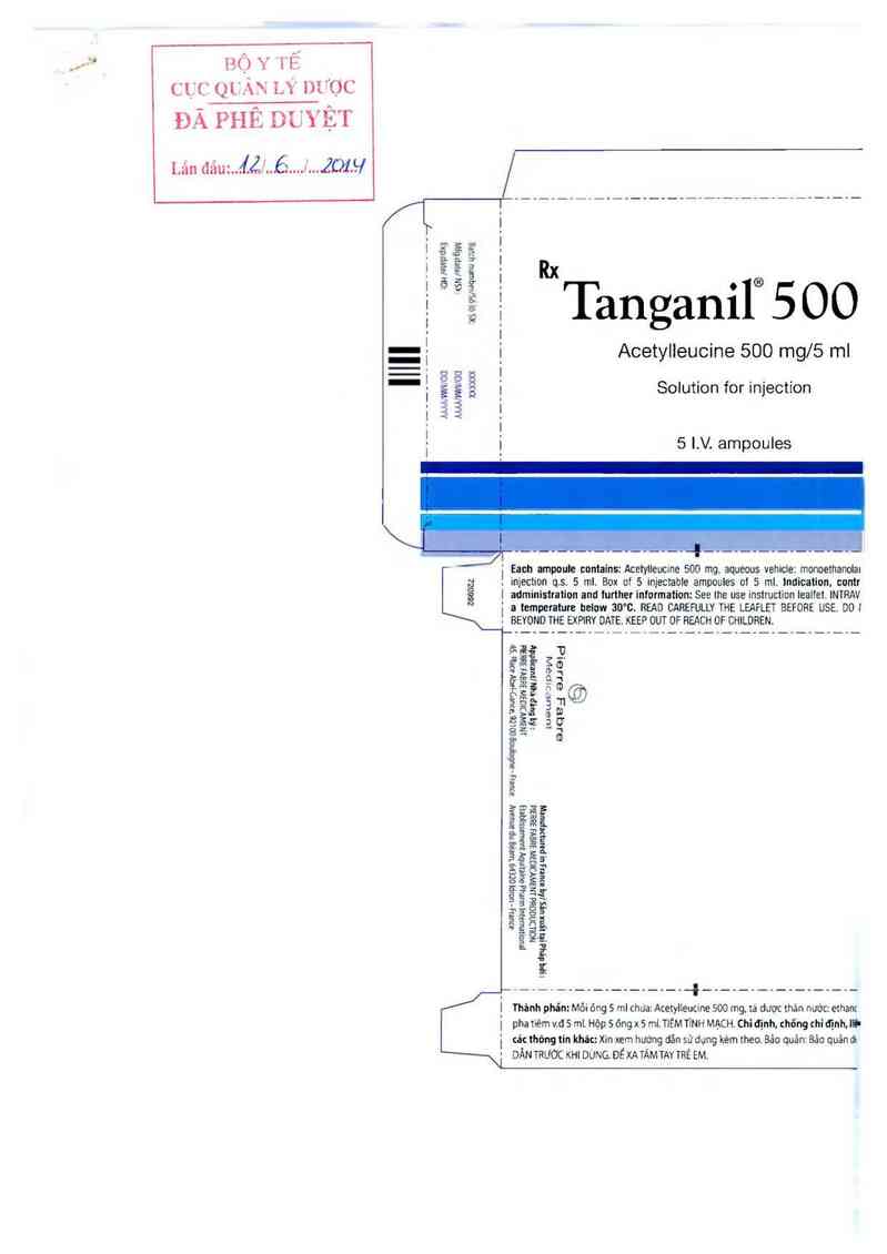 thông tin, cách dùng, giá thuốc Tanganil 500 - ảnh 0