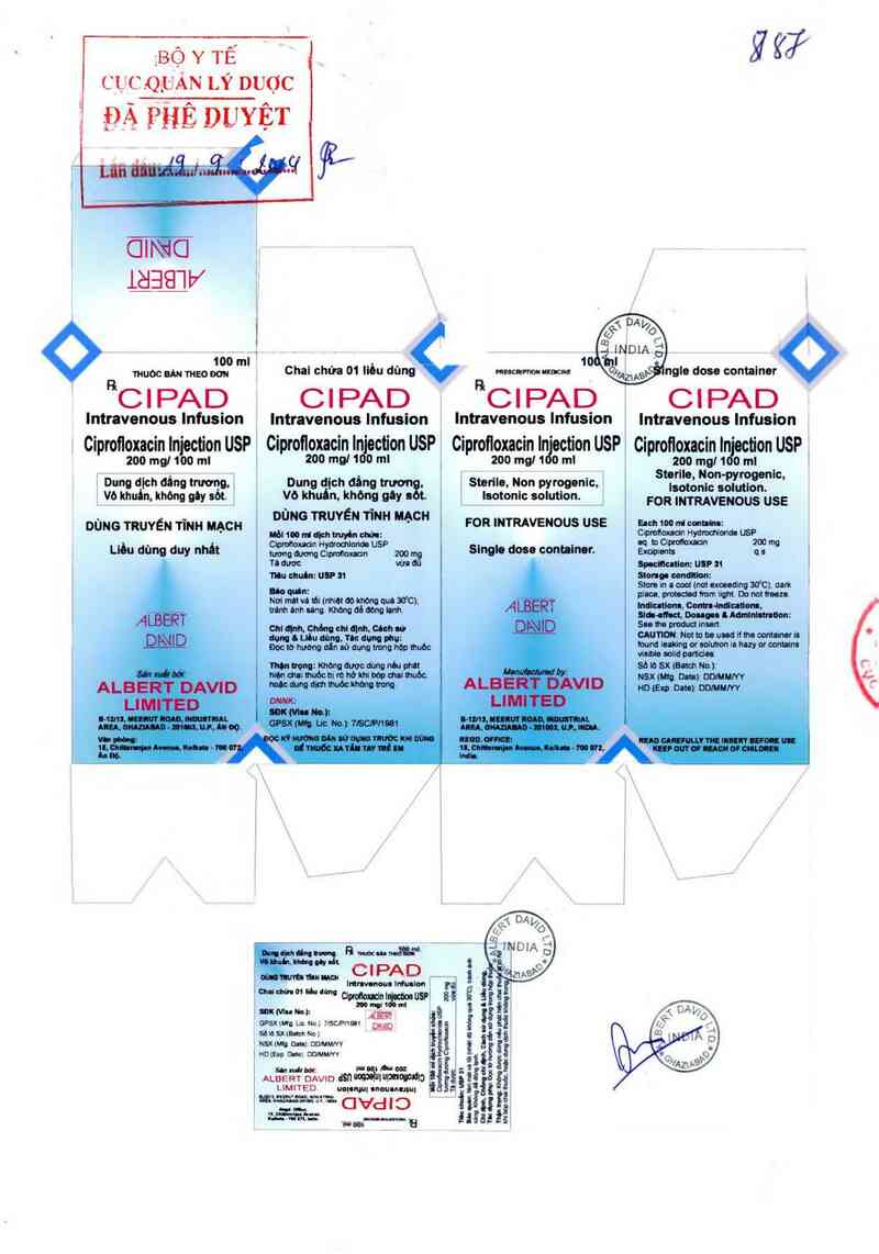 thông tin, cách dùng, giá thuốc Cipad intravenous infusion - ảnh 0