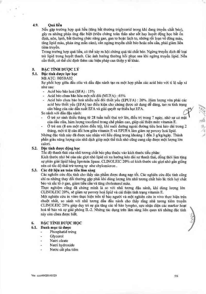 thông tin, cách dùng, giá thuốc Clinoleic 20% - ảnh 7