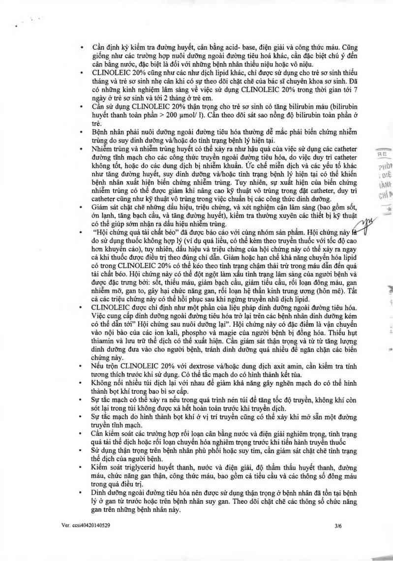 thông tin, cách dùng, giá thuốc Clinoleic 20% - ảnh 5