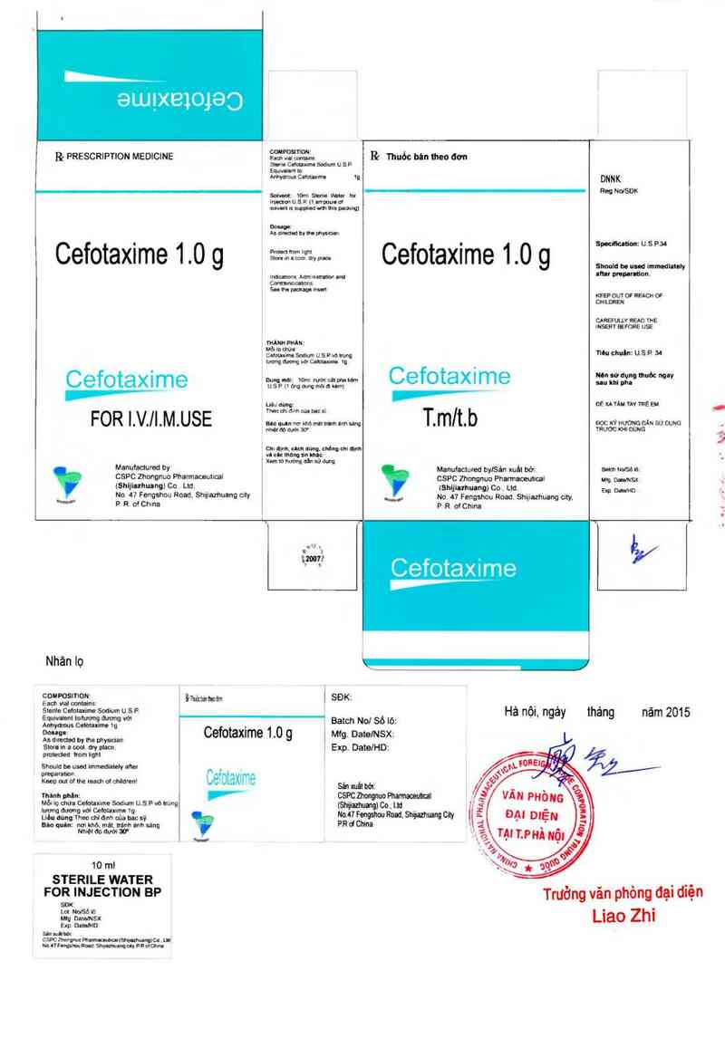 thông tin, cách dùng, giá thuốc Cefotaxime 1g - ảnh 2