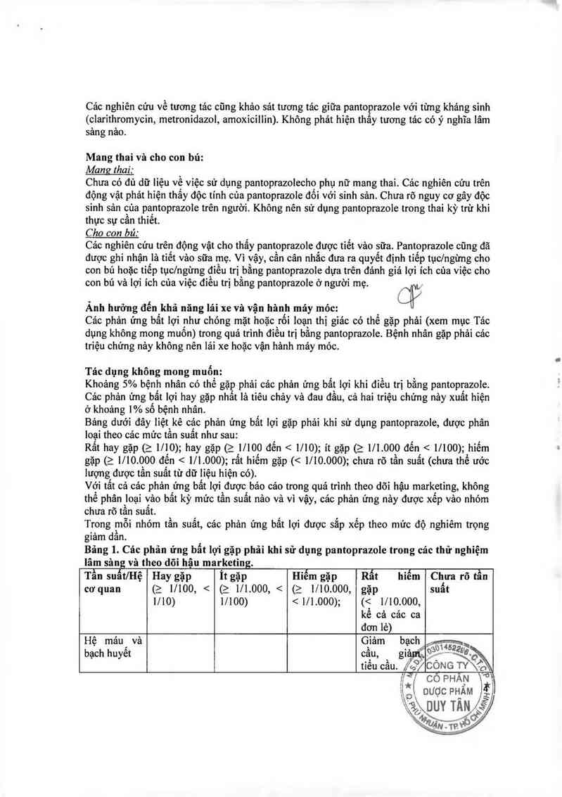 thông tin, cách dùng, giá thuốc Pantoprazole-Teva 40mg - ảnh 6