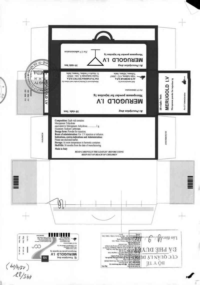thông tin, cách dùng, giá thuốc Merugold I.V - ảnh 0