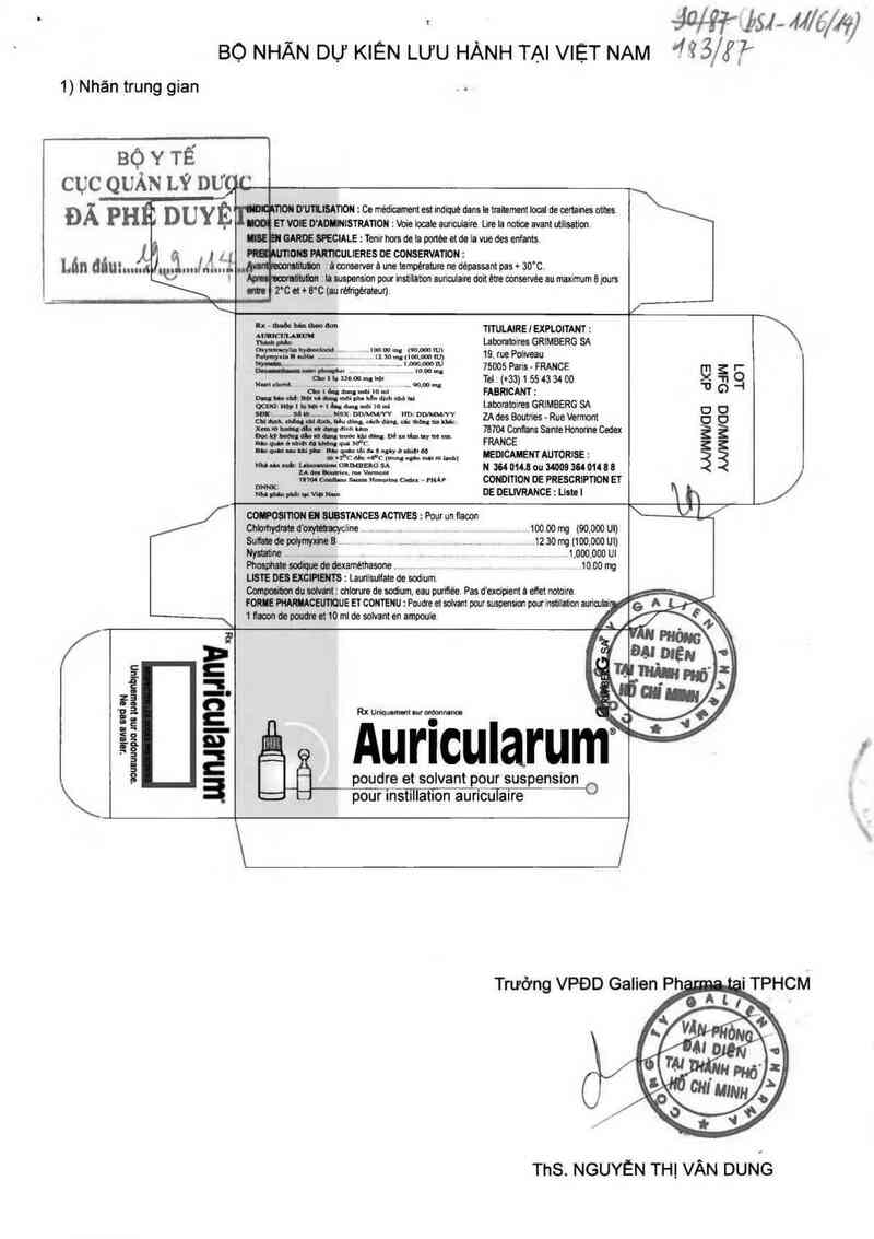 thông tin, cách dùng, giá thuốc Auricularum - ảnh 0