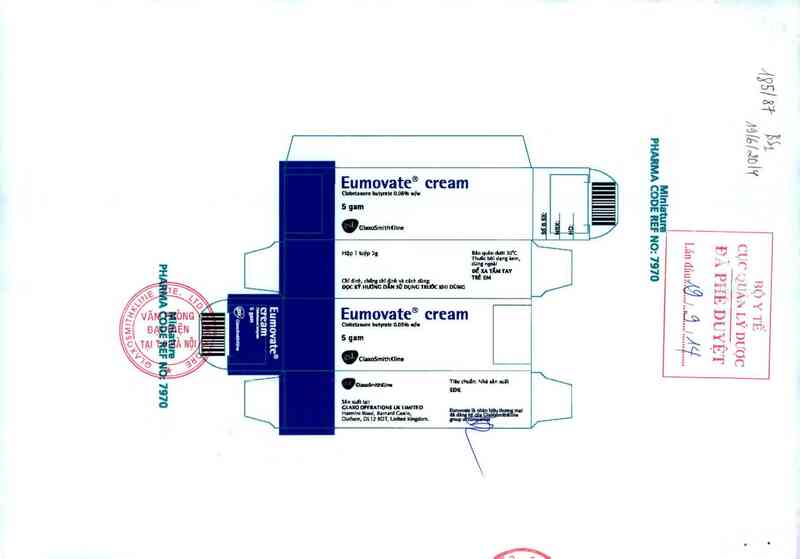 thông tin, cách dùng, giá thuốc Eumovate cream - ảnh 0