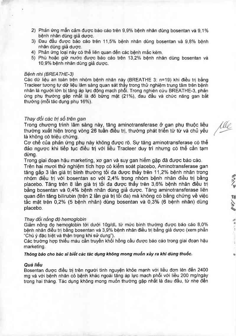 thông tin, cách dùng, giá thuốc Tracleer (CS xuất xưởng: Actelion Pharmaceuticals Ltd, đ/c: Gewerbestrasse 16, CH-4123 Allschwil, Switzerland) - ảnh 12