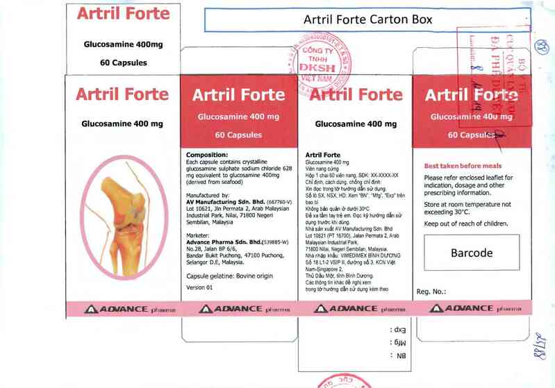 thông tin, cách dùng, giá thuốc Artril Forte - ảnh 0