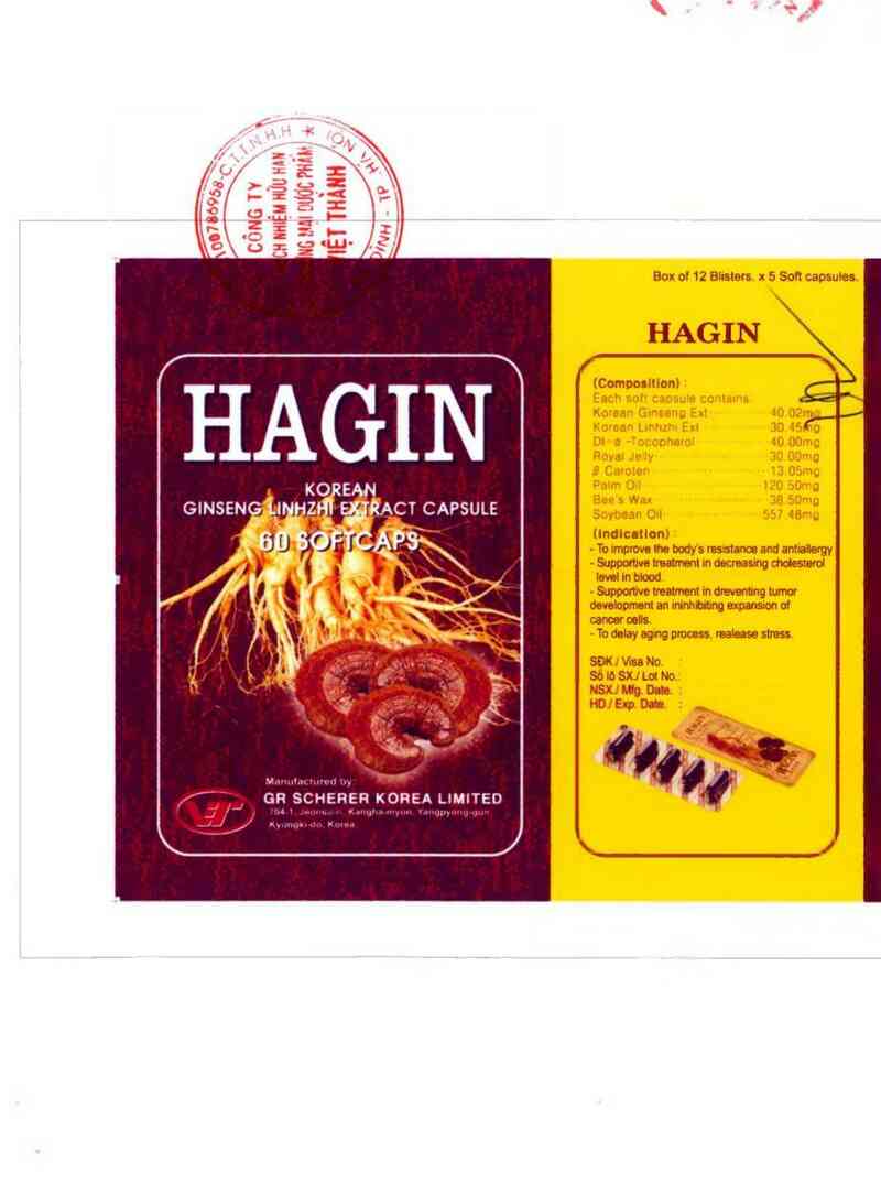 thông tin, cách dùng, giá thuốc Hagin - ảnh 1