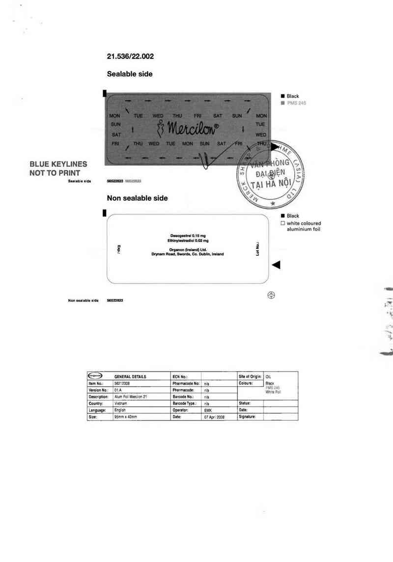 thông tin, cách dùng, giá thuốc Mercilon - ảnh 2