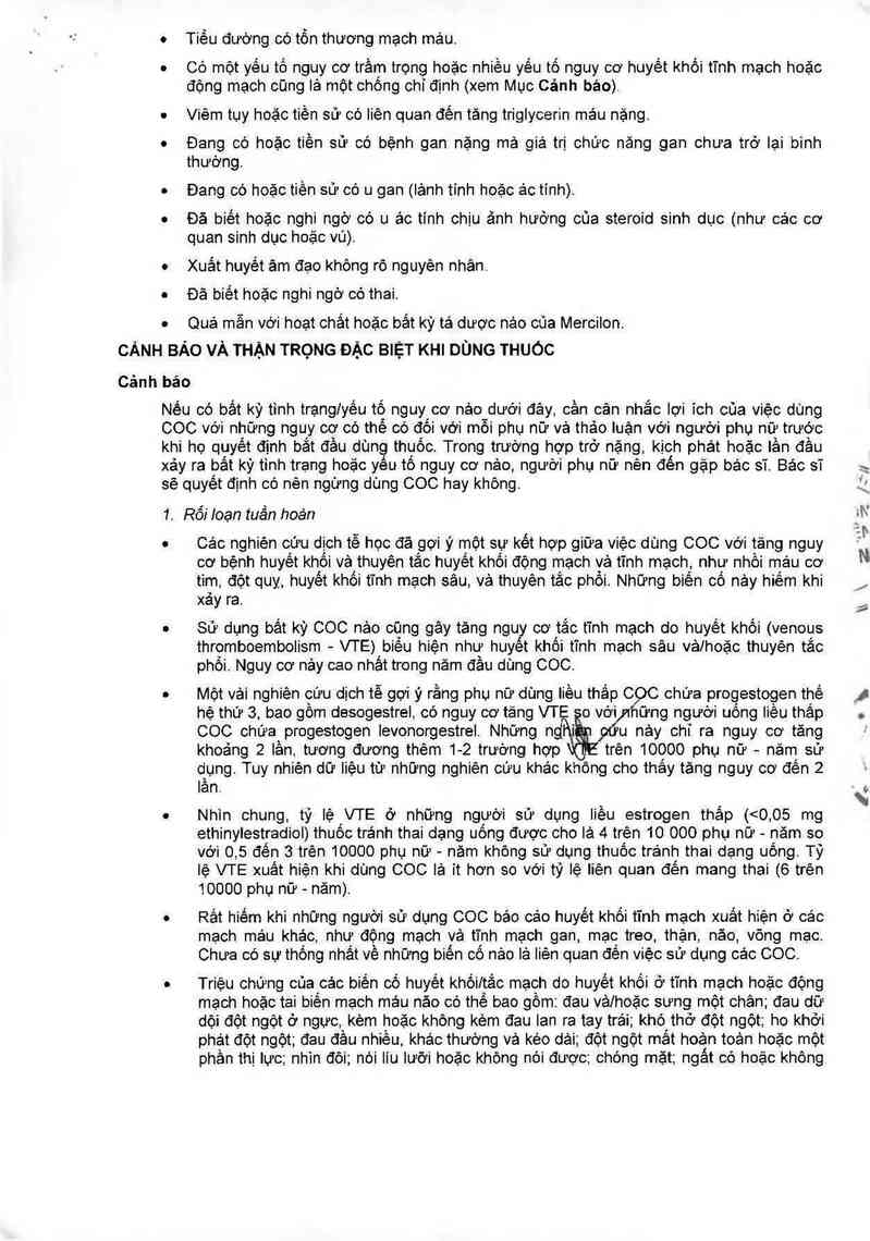 thông tin, cách dùng, giá thuốc Mercilon - ảnh 6