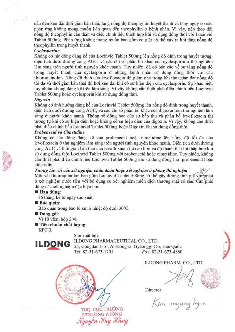 thông tin, cách dùng, giá thuốc Locinvid Tablet 500mg - ảnh 8
