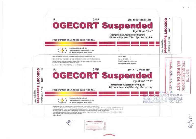 thông tin, cách dùng, giá thuốc Ogecort Suspended Injections ~Y.Y~ - ảnh 0