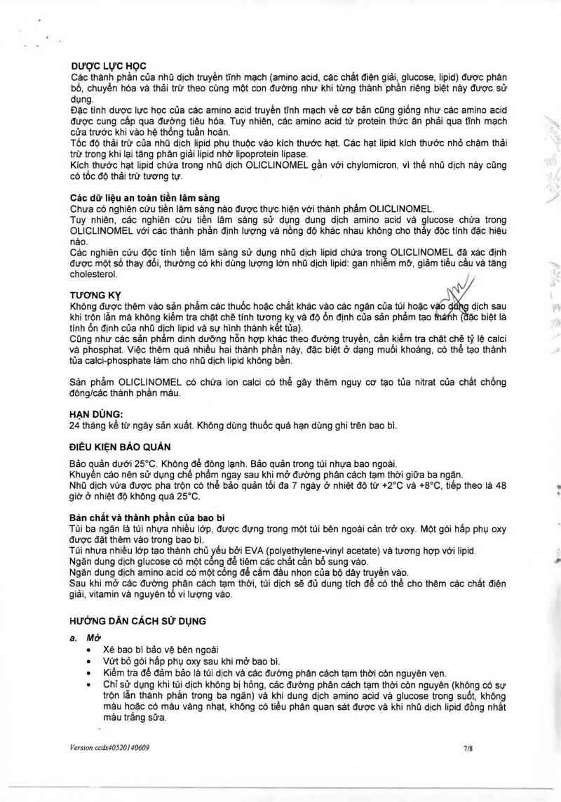 thông tin, cách dùng, giá thuốc OliClinomel N7-1000 E - ảnh 10