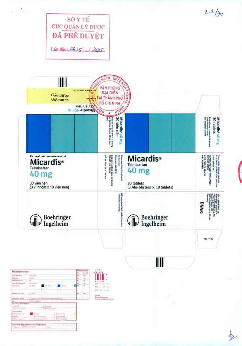 thông tin, cách dùng, giá thuốc Micardis - ảnh 0