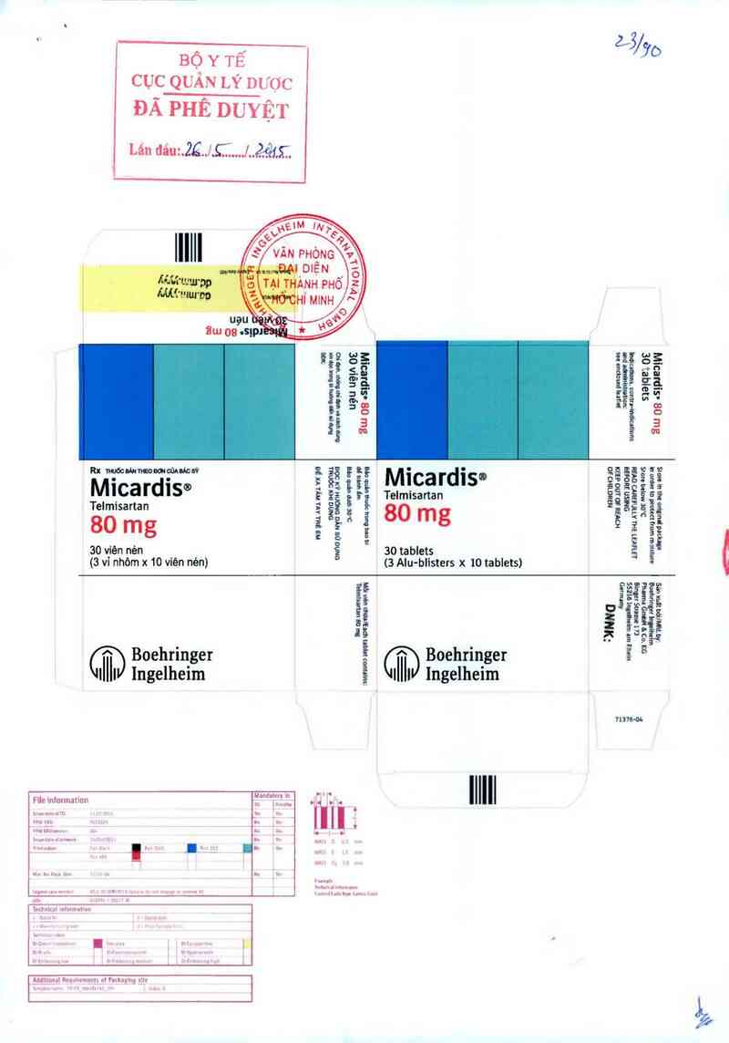 thông tin, cách dùng, giá thuốc Micardis - ảnh 0