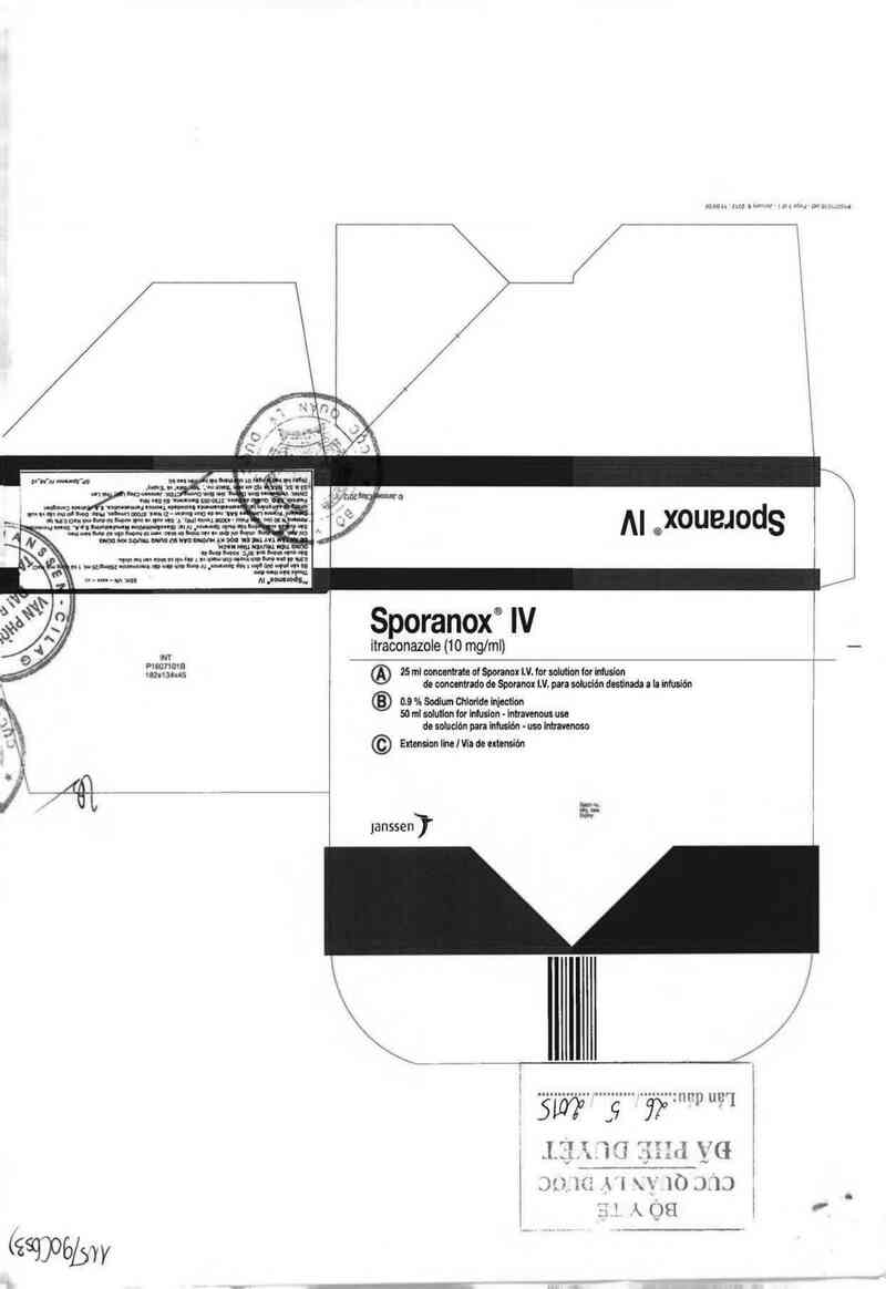 thông tin, cách dùng, giá thuốc Sporanox IV - ảnh 0