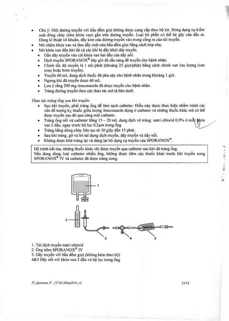 thông tin, cách dùng, giá thuốc Sporanox IV - ảnh 20