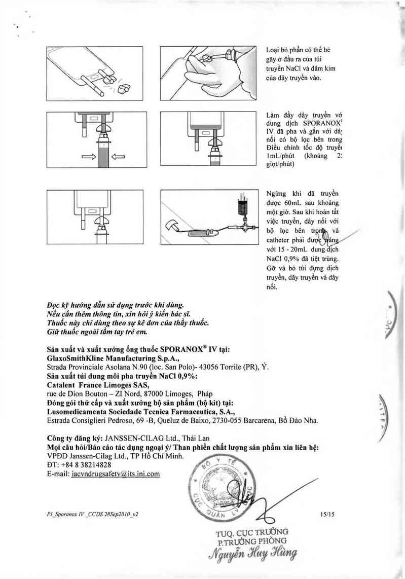 thông tin, cách dùng, giá thuốc Sporanox IV - ảnh 22