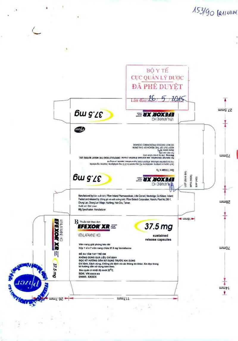 thông tin, cách dùng, giá thuốc Efexor XR - ảnh 0