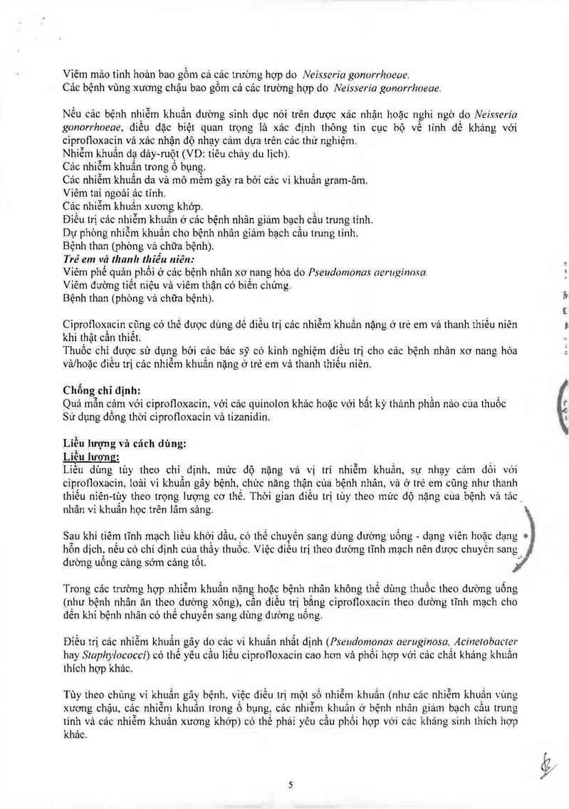 thông tin, cách dùng, giá thuốc Ciprofloxacin Polpharma - ảnh 10