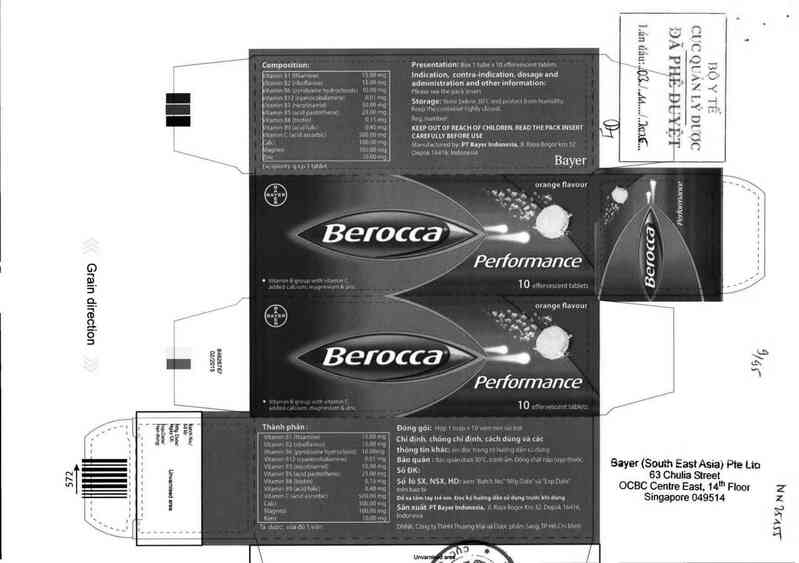 thông tin, cách dùng, giá thuốc Berocca Performance Tropical - ảnh 0