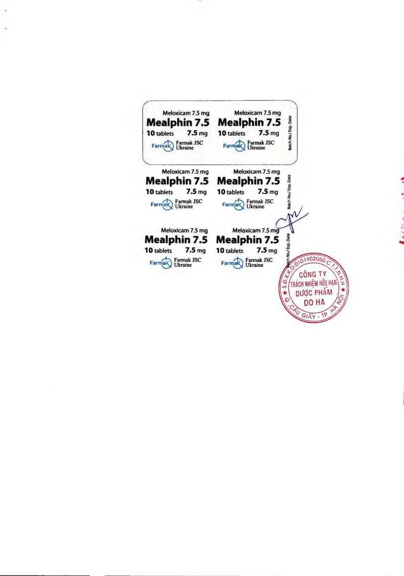 thông tin, cách dùng, giá thuốc Mealphin 7.5 - ảnh 1