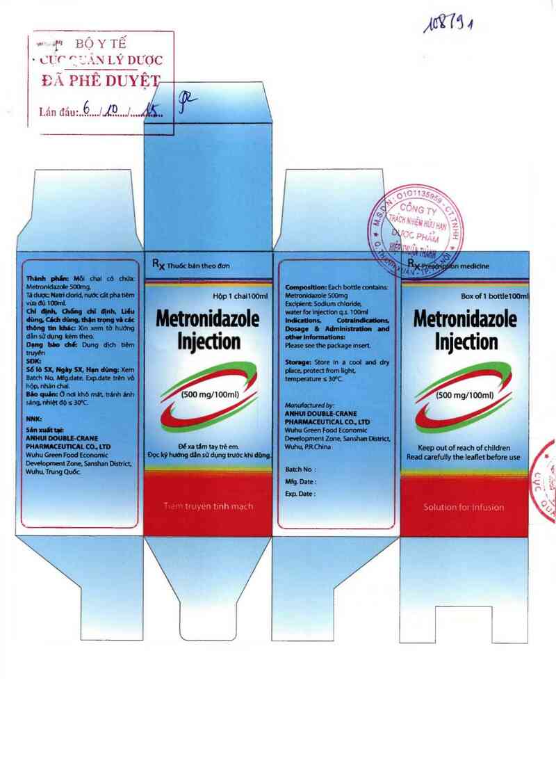 thông tin, cách dùng, giá thuốc Metronidazole Injection - ảnh 0