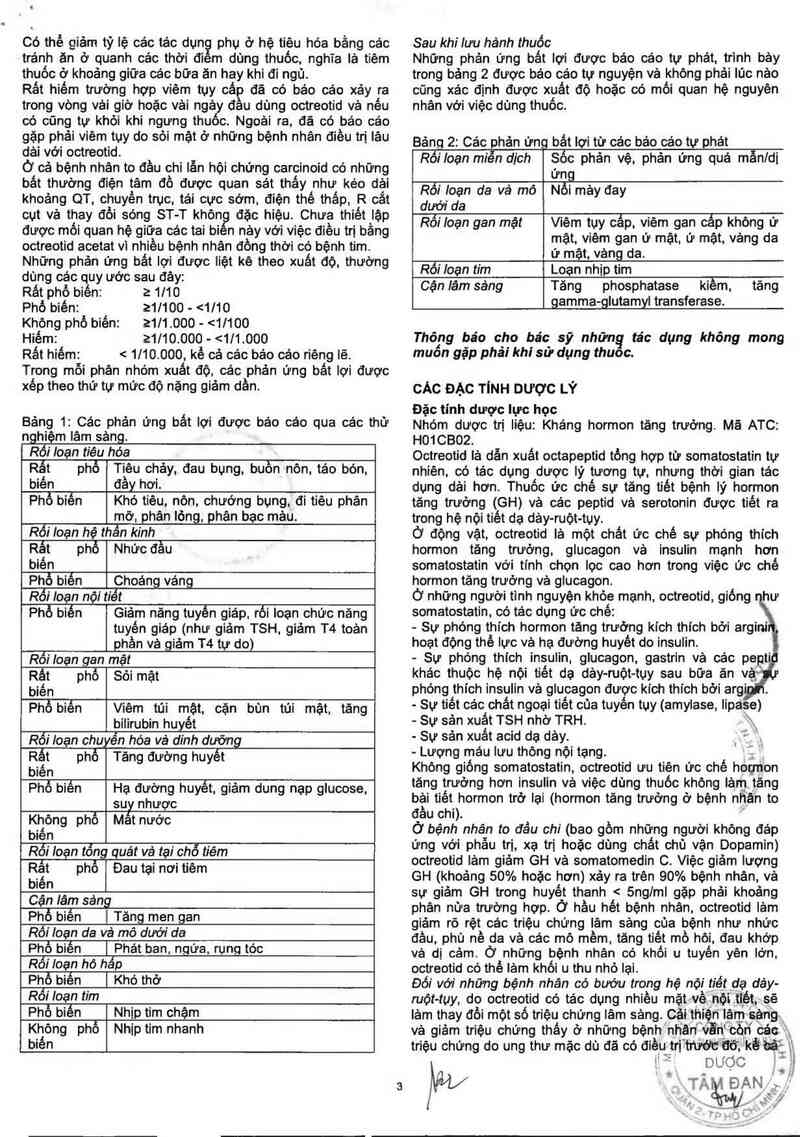 thông tin, cách dùng, giá thuốc Octreotide - ảnh 5