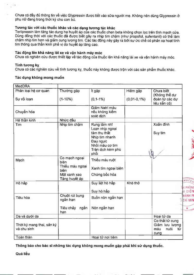 thông tin, cách dùng, giá thuốc Glypressin - ảnh 5