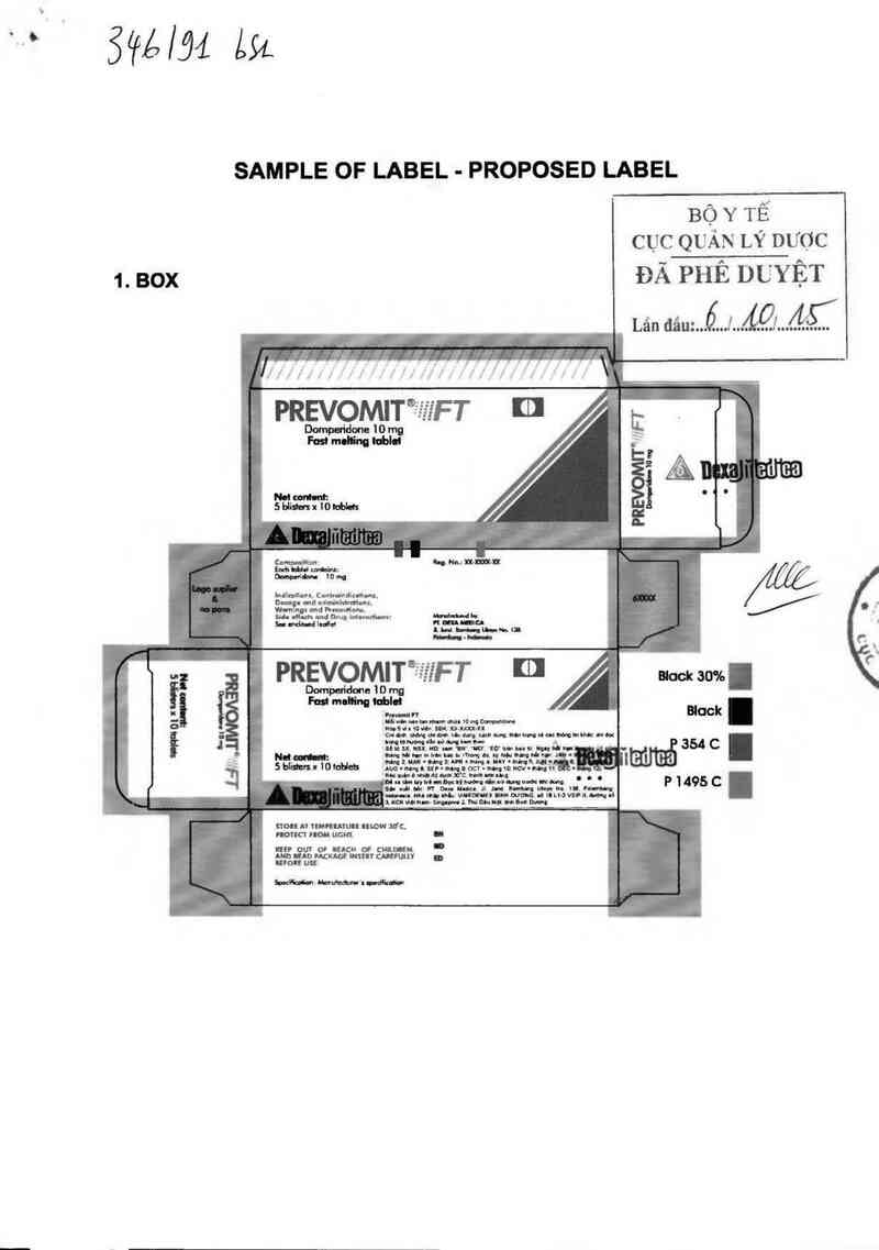 thông tin, cách dùng, giá thuốc Prevomit FT - ảnh 0