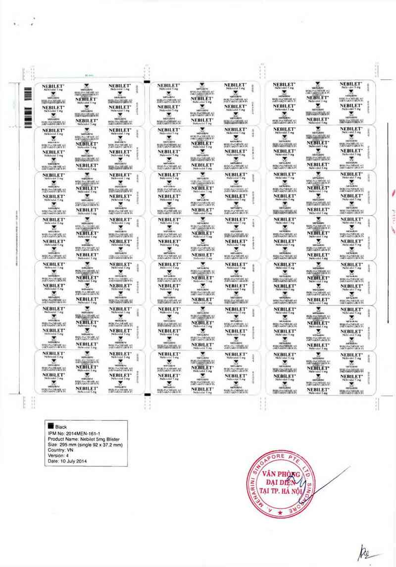 thông tin, cách dùng, giá thuốc Nebilet (Đóng gói và xuất xưởng: Berlin-Chemie AG (Menarini Group); đ/c: Glienicker Weg 125 D-12489 Berlin, Germany) - ảnh 1