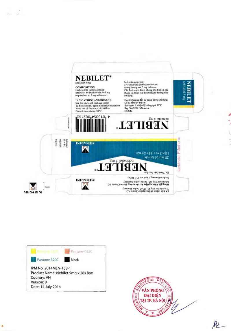 thông tin, cách dùng, giá thuốc Nebilet (Đóng gói và xuất xưởng: Berlin-Chemie AG (Menarini Group); đ/c: Glienicker Weg 125 D-12489 Berlin, Germany) - ảnh 2