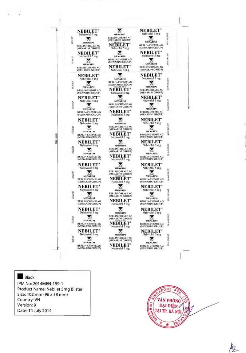 thông tin, cách dùng, giá thuốc Nebilet (Đóng gói và xuất xưởng: Berlin-Chemie AG (Menarini Group); đ/c: Glienicker Weg 125 D-12489 Berlin, Germany) - ảnh 3
