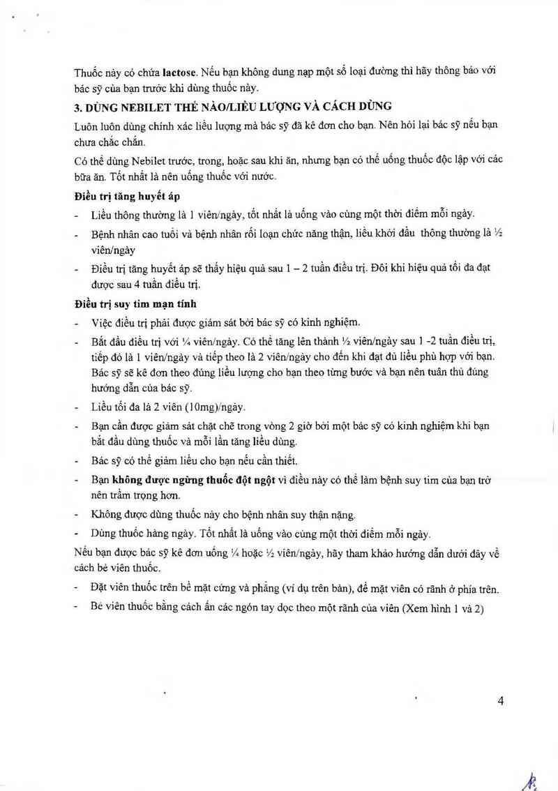 thông tin, cách dùng, giá thuốc Nebilet (Đóng gói và xuất xưởng: Berlin-Chemie AG (Menarini Group); đ/c: Glienicker Weg 125 D-12489 Berlin, Germany) - ảnh 7