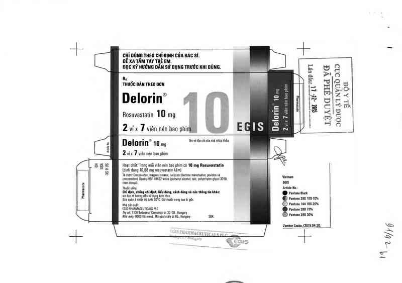thông tin, cách dùng, giá thuốc Delorin 10mg - ảnh 0
