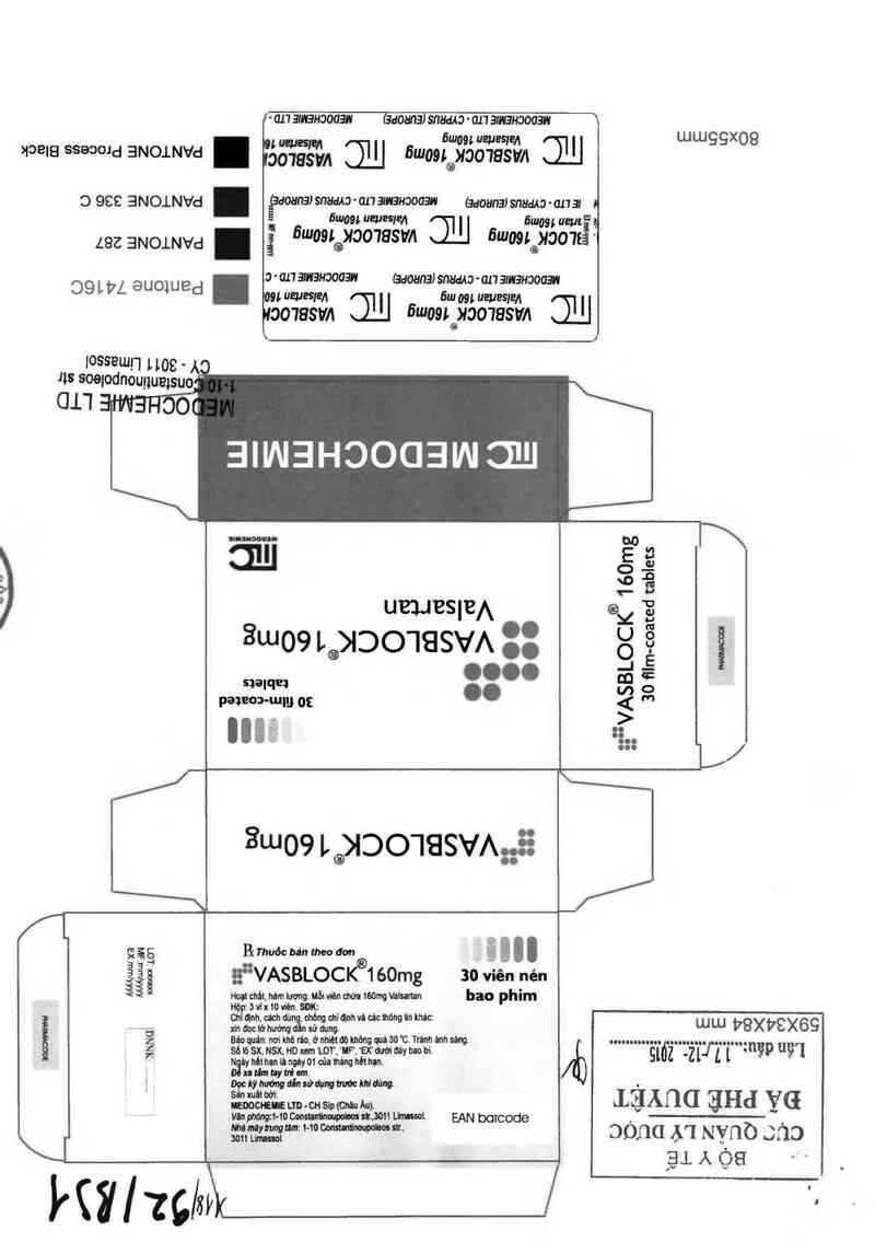 thông tin, cách dùng, giá thuốc Vasblock 160mg - ảnh 0