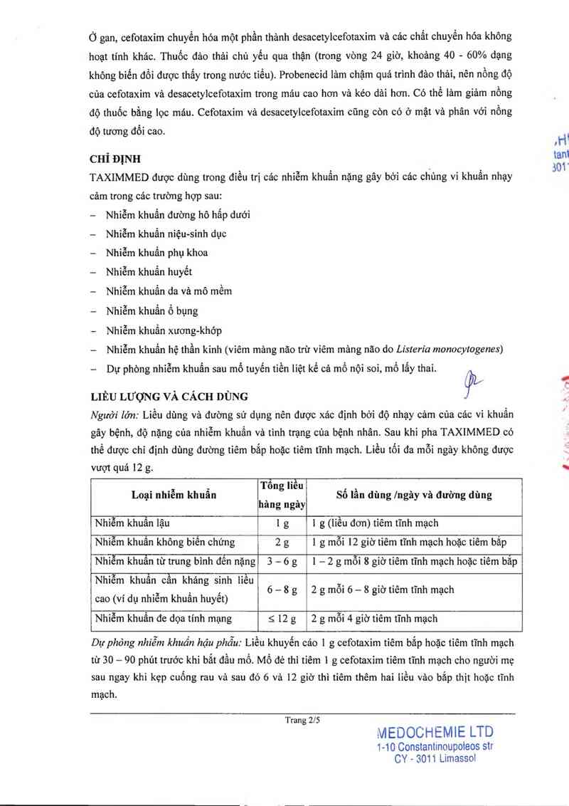 thông tin, cách dùng, giá thuốc Taximmed - ảnh 2