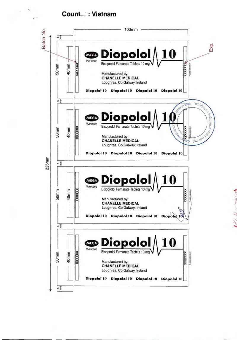 thông tin, cách dùng, giá thuốc Diopolol 10 - ảnh 1