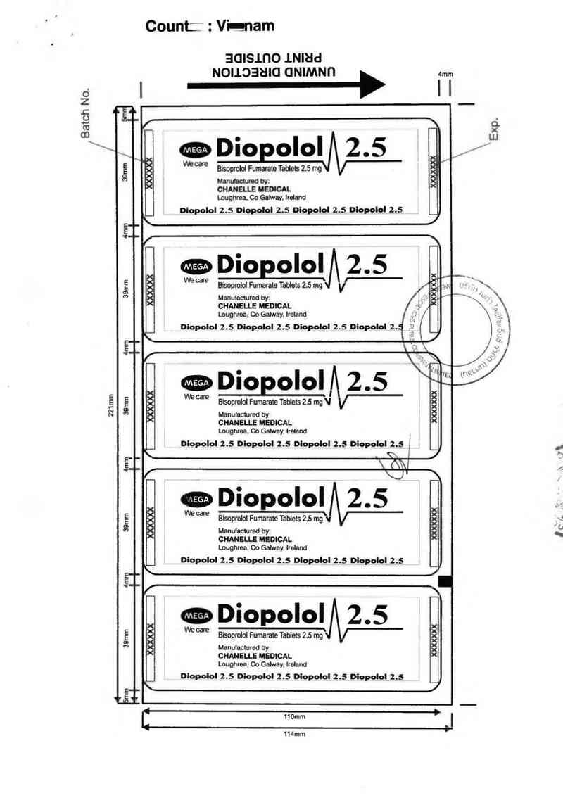 thông tin, cách dùng, giá thuốc Diopolol 2.5 - ảnh 1