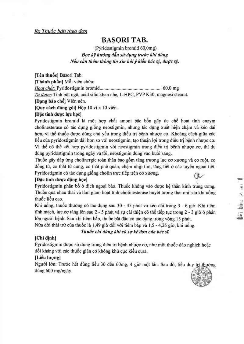 thông tin, cách dùng, giá thuốc Basori - ảnh 2