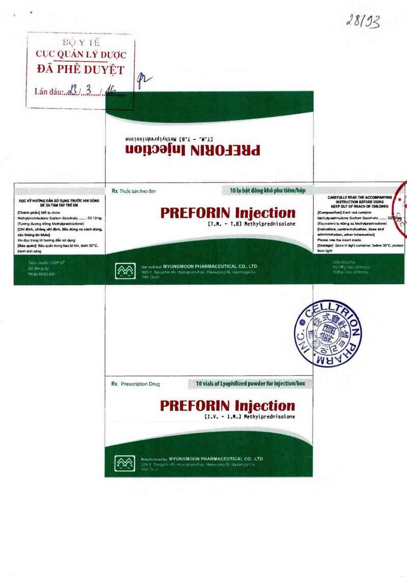 thông tin, cách dùng, giá thuốc Preforin Injection - ảnh 0