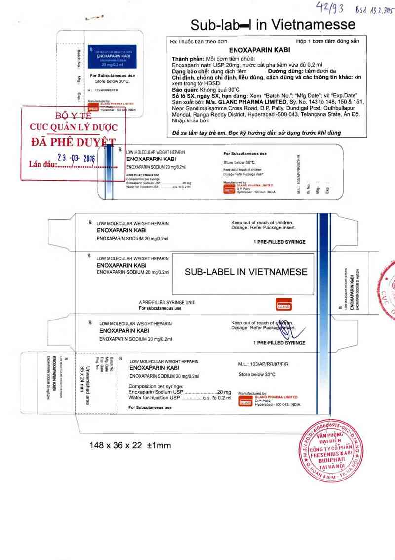 thông tin, cách dùng, giá thuốc Enoxaparin Kabi - ảnh 0