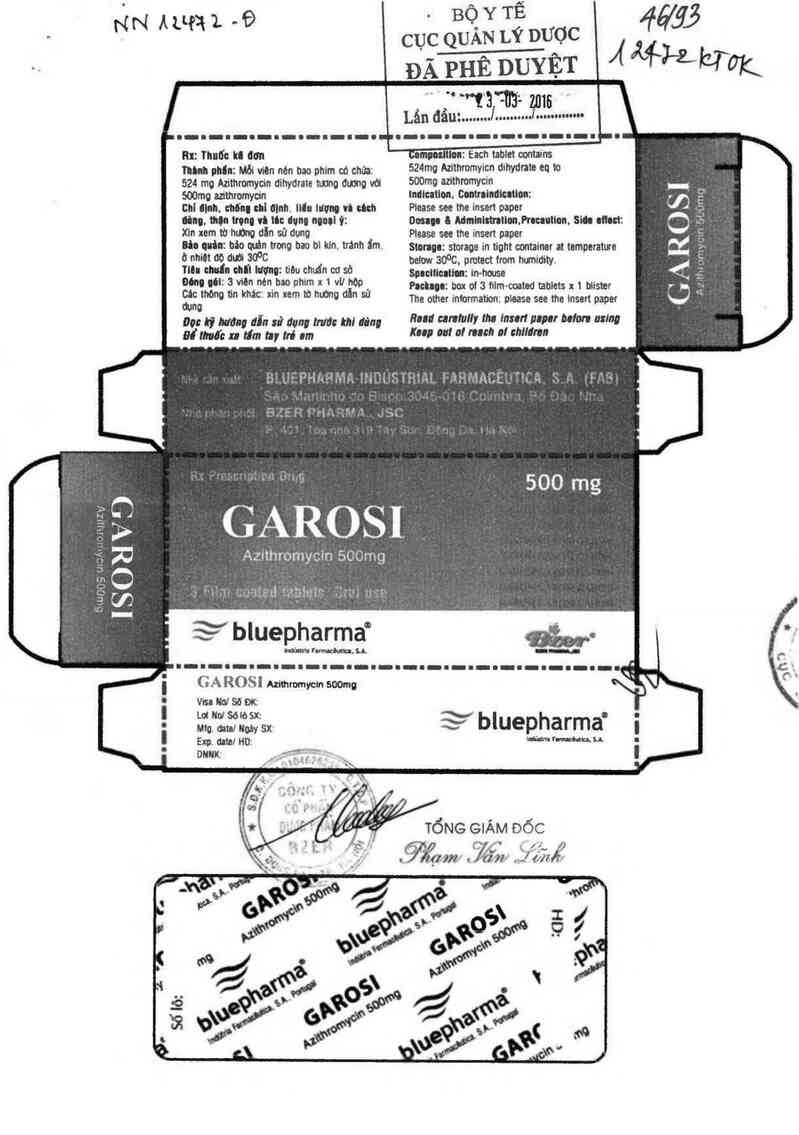 thông tin, cách dùng, giá thuốc Garosi - ảnh 0
