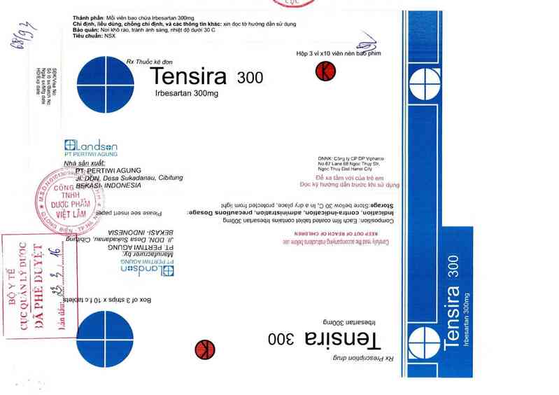 thông tin, cách dùng, giá thuốc Tensira 300 - ảnh 0