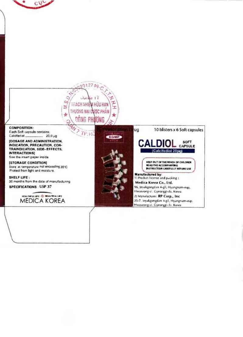 thông tin, cách dùng, giá thuốc Caldiol soft capsule - ảnh 1