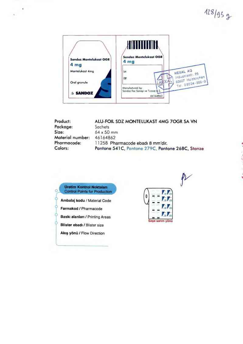 thông tin, cách dùng, giá thuốc Sandoz Montelukast OGR 4mg - ảnh 2